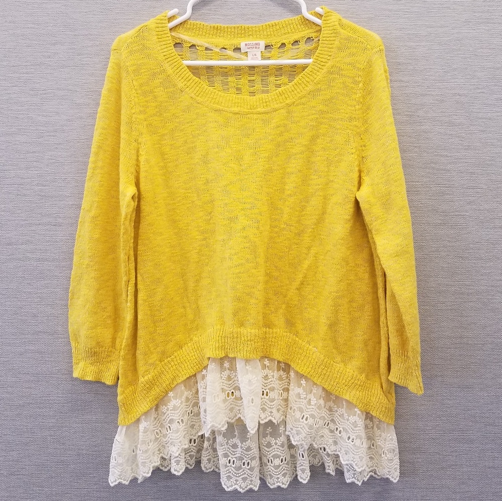Mossimo Lace Trim Sweater